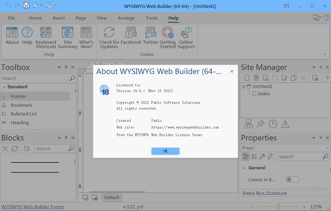 图片[1]-网页模板制作软件 WYSIWYG Web Builder+Extensions Pack v20.1.1 x64 特别版-永恒心锁-分享互联网