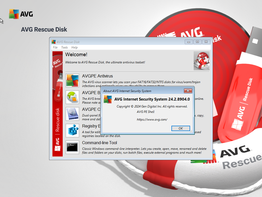 图片[1]-AVG救援磁盘和防病毒WinPE AVG Rescue Disk v24.03.06-永恒心锁-分享互联网