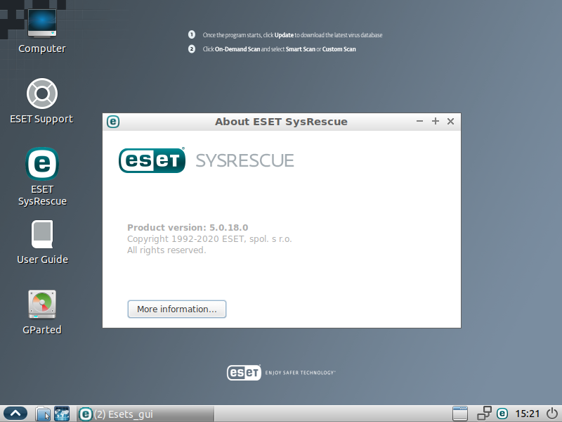 图片[1]-ESET SysRescue Live 救援磁盘和防病毒WinPE Rescue Disk v1.0.22.0-永恒心锁-分享互联网