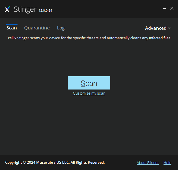 图片[1]-McAfee Stinger v13.0.0.69-永恒心锁-分享互联网