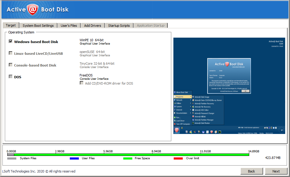 图片[1]-系统维护工具箱 Active@ Boot Disk v25.1.7 PE x64-永恒心锁-分享互联网