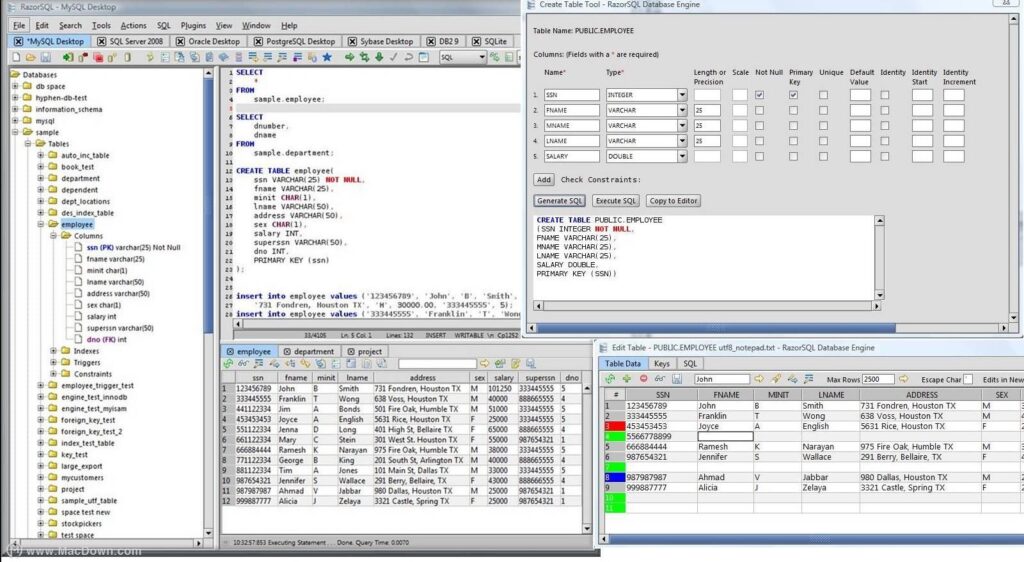 图片[1]-数据库客户端工具 Richardson_RazorSQL v10.6.5 x86 x64-永恒心锁-分享互联网